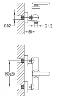 Смеситель для душа Cezares SIESTA-D-01