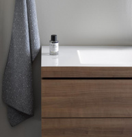 DURAVIT L-Cube комплект мебели, Тумба C-bonded, раковина  с фронтом, 50см, цвет: Американский орех