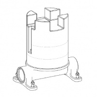 Antonio Lupi Bikappa Смеситель для ванны, напольный, на 1 отв., излив: 295мм, цвет: хром
