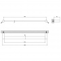 Gessi 316 Полотенцедержатель, 60 см, подвесной, цвет: brushed black metal pvd
