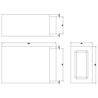Gessi Rettangolo Стакан настольный узкий, цвет: хром/черный