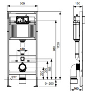 TECEbase 2.0 Комплект 5 в 1, унитаз TECE One, инсталяция для подвесного унитаза, клавиша смыва TECEambia белая, крепеж для монтажа, звукоизоляция