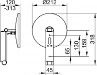 Косметическое зеркало Keuco iLook Move 17612 019004 с подсветкой