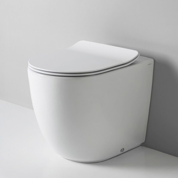 Artceram File 2.0 Унитаз напольный 53х37хh42см, безободковый, слив универсальный, с крепежом, цвет: белый матовый