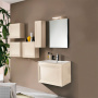 EBAN Paola комплект мебели, с раковиной Slim и зеркалом Filo, 61см, Цвет: PERGAMON