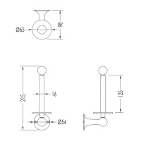 Devon&Devon New York Держатель для запасного рулона, подвесной, цвет: хром
