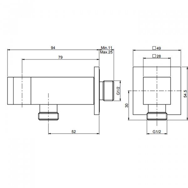 Carlo Frattini Wellness Держатель ручного душа с подводом воды 1/2”, цвет: хром