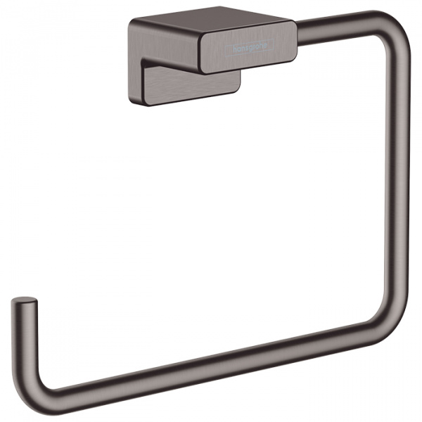 Hansgrohe AddStoris Полотенцедержатель 18.9см., кольцо, цвет: шлифованный черный хром