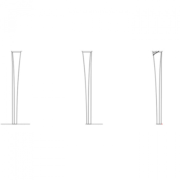 Artceram Civitas Ножки керамические для раковины (2 шт.), цвет: серый