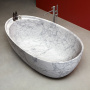 Antonio Lupi Eclipse Ванна овальная из камня, отдельностоящая, 185х95,5х53см