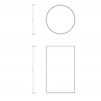 Decor Walther DW 104 Корзина для бумаги 20xh32см, напольная, цвет: сталь матовая