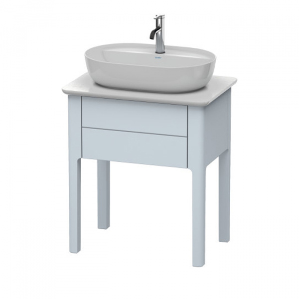 Duravit Luv База напольная, с 1 выдв. ящиком, каменной столешницей и раковиной, 743x688x450, цвет: светло-голубой шелковисто-матовый