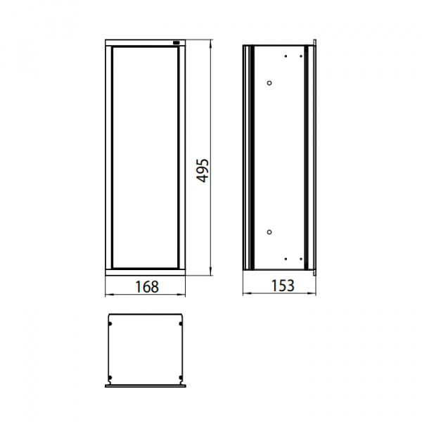 EMCO Asis 150 Модуль для унитаза, встраиваемый, с ершиком, дверь правая/левая, цвет: хром/белый ELS