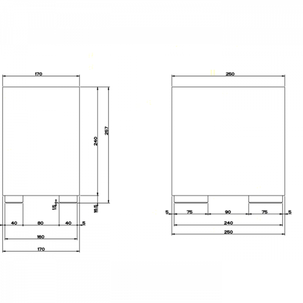 Gessi Rettangolo Корзина для мусора, напольная, цвет: хром/белый