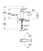 Смеситель для раковины Grohe Eurosmart Cosmopolitan 23327000