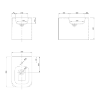 KNIEF Pride Биде напольное 51х41х42 см с 1 отв под смеситель, цвет: белый матовый