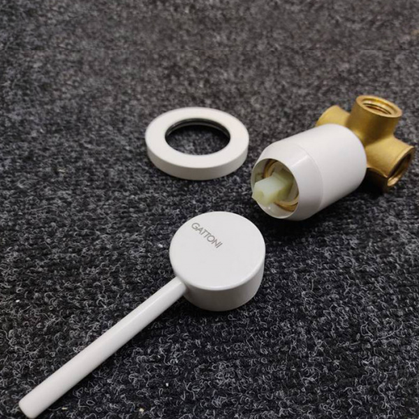 Gattoni Набор гигиен. душ: смеситель встроенный, гигиенич. душевая лейка , выпуск из стены-держатель душа, шланг 150см, цвет: Bianco Opaco