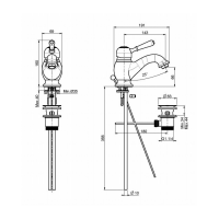 Carlo Frattini Bell, Смеситель на раковину, цвет: Хром