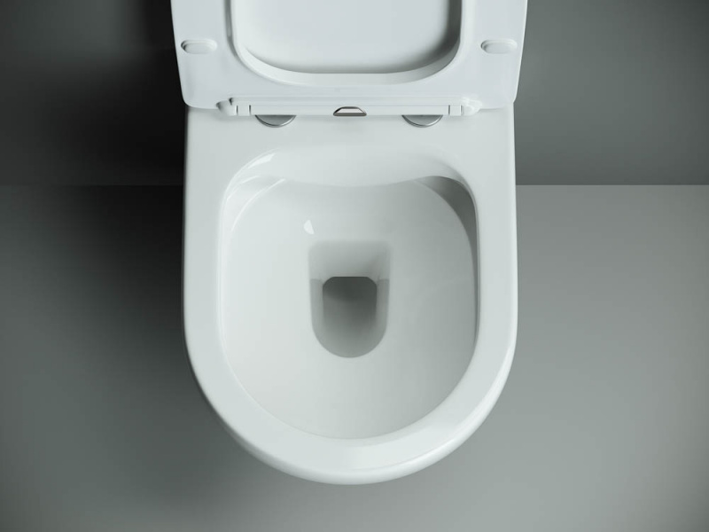 Подвесной унитаз Mono Rimless Ceramica Nova белый CN1905