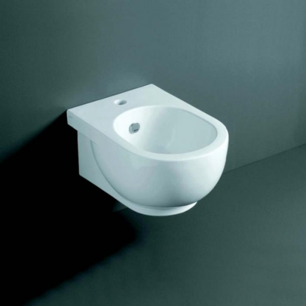 SIMAS E-LINE Биде подвесное 51х35см c 1 отверстием под смеситель, цвет: белый