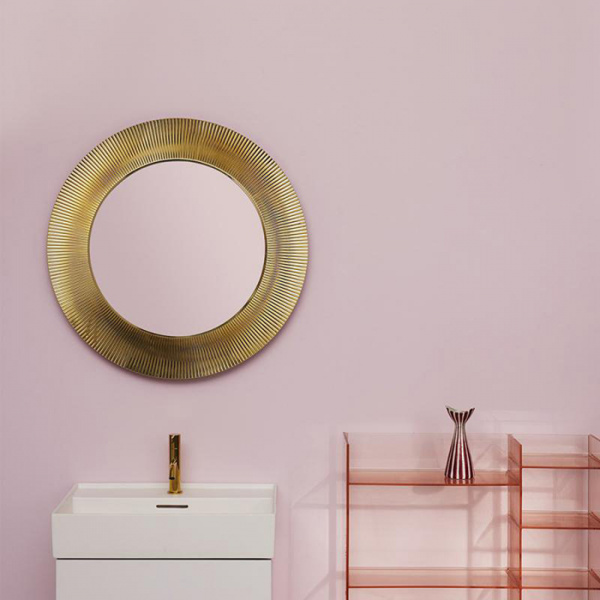 Laufen Kartell Зеркало круглое d=78см, настенное, без подсветки, цвет: золотой