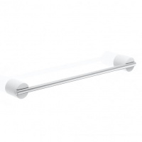 Decor Walther Stone HTE45 Полотенцедержатель 45см, подвесной, цвет: белый / сталь матовая