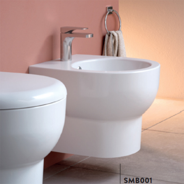 ARTCERAM/HIDRA SMARTY Биде подвесное  35х50 см, без крепежа, с 1 отв под смеситель, цвет: белый