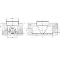 Gessi Встраиваемая часть напольного излива для ванны