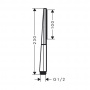 Hansgrohe Rainfinity Ручной душ 100 1jet, цвет: шлифованная бронза