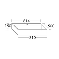 Burgbad Crono Раковина 81x50 см, 1 отв., цвет: белый