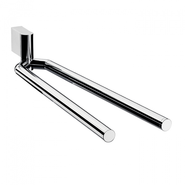 EMCO System2 Двойной повортоный держатель для полотенец, 38.7см, подвесной, цвет: хром