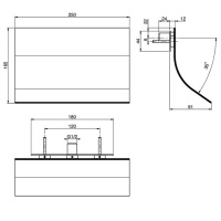 Carlo Frattini Wellness Каскад настенный, цвет: хром