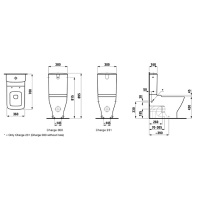 Laufen Palace Унитаз моноблок 70х36х47.5см, выпуск универсальный,подвод воды слева, цвет: белый