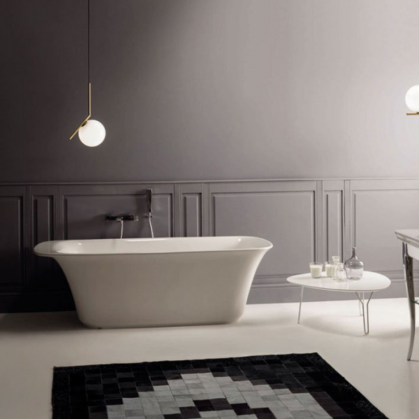 Globo Relais Ванна отдельностоящая 189x88xh61см, с переливом, (без выпуска и сифона), материал: Pietraluce