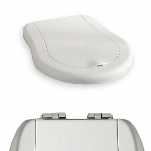Kerasan Retro Сиденье NEW для унитаза, микролифт, цвет: белый/хром