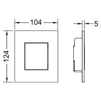 TECE TECEnow Urinal Панель смыва для писсуара, цвет: черный матовый