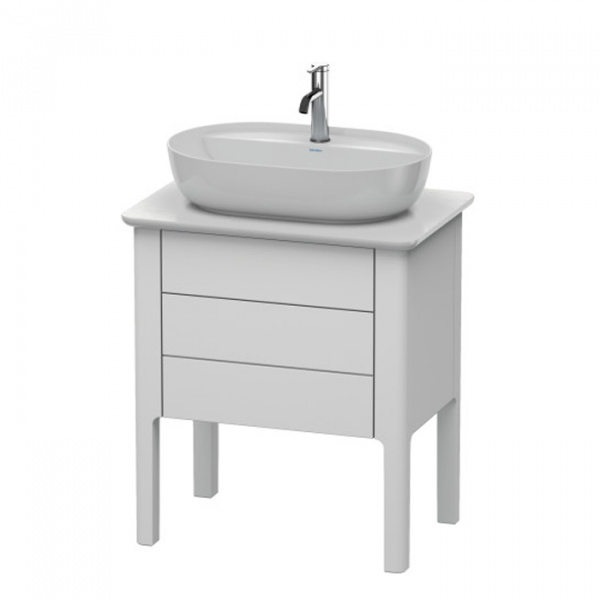 Duravit Luv База напольная, с 1 выдв. ящиками, каменой столешницей и раковиной,  743x688x450, цвет: белый шелковисто-матовый