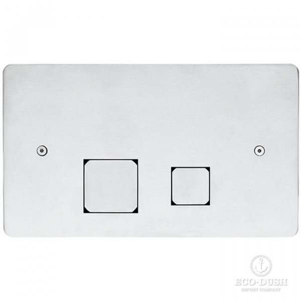 HUBER Lynox Клавиша двойного смыва, нержавеющая сталь