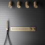 Gessi Hi-Fi Термостат для душа, с включением до 5 источников одновременно, внешняя часть, цвет: Warm bronze brushed PVD