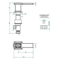 THG Metropolis Cristal Clair A Manettes Вентиль смесителя для раковины, на холодную воду, цвет: хром