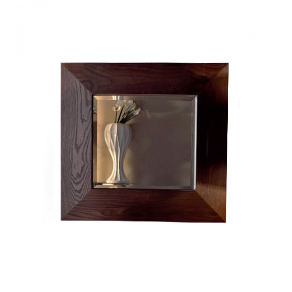 Kerasan Bentley Зеркало в деревянной раме 80х80см, цвет: темный ясень
