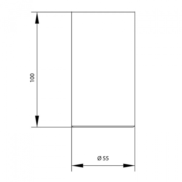 Стакан настольный Bongio Stelth, цвет: хром
