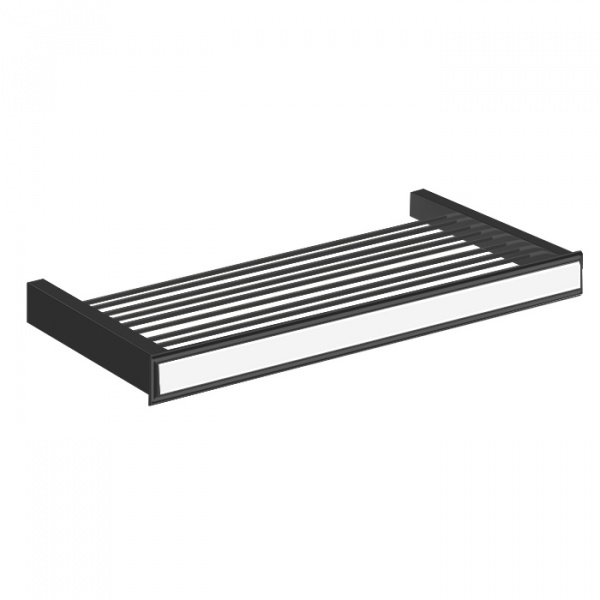 Gessi Eleganza Полочка 60см широкая, подвесной, цвет: черный металлик
