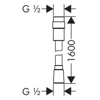 Hansgrohe Isiflex Шланг 160см, цвет: хром
