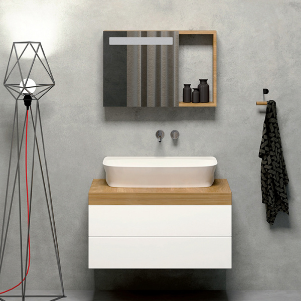 AZZURRA PRUA Раковина 65х45 см, без отв., цвет: белый