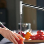 Hansgrohe Kitchen Смеситель для кухни, однорычажный, с вытяжным душем, цвет: хром