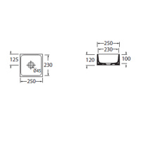 Azzurra Раковина-чаша 25x25x12 см, без отв., без перелива, цвет: белый