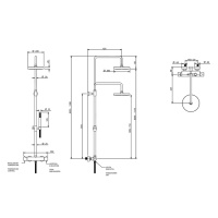 Термостатический смеситель для душа Bongio T Minimix, цвет: хром