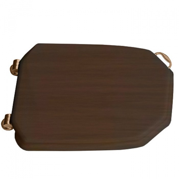 Sbordoni Romana  Сиденье для унитаза орех/петли бронза