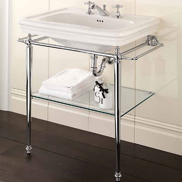 Devon&Devon Etoile Консоль 78х53см, с раковиной на 3 отв., цвет: хром